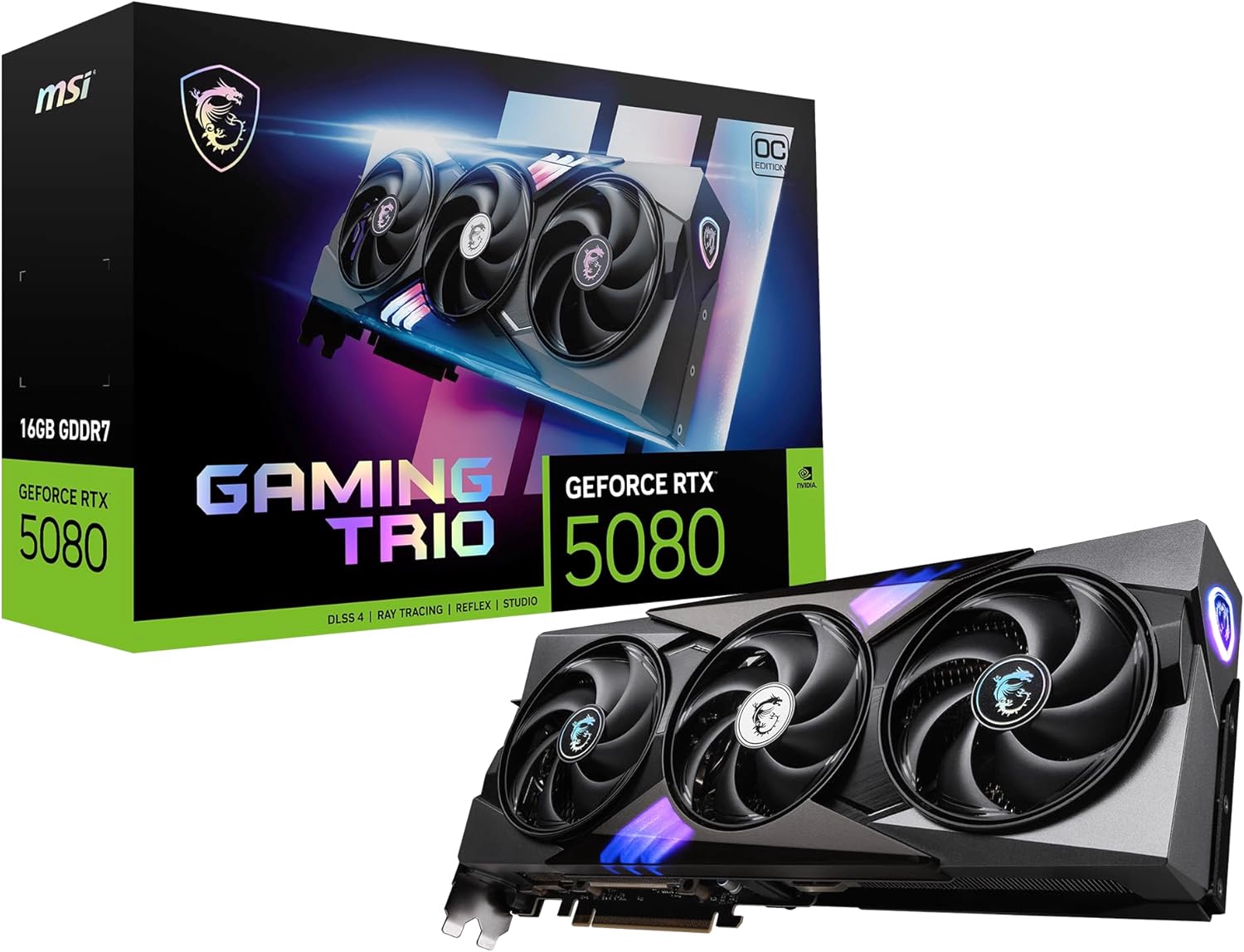 MSI GeForce RTX 5080 16G Inspire 3X OC (Symbolbild: MSI RTX 5080 series)