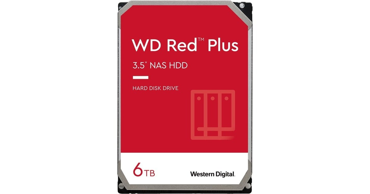 WD Red Plus 6TB NAS Internal Hard Drive